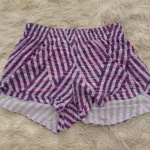 Pink & Purple Chevron Gap Athletic Shorts